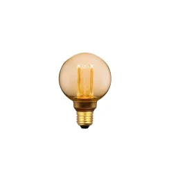 Led lamp Kooldraad Rond 8cm E27 Amber 3 standen