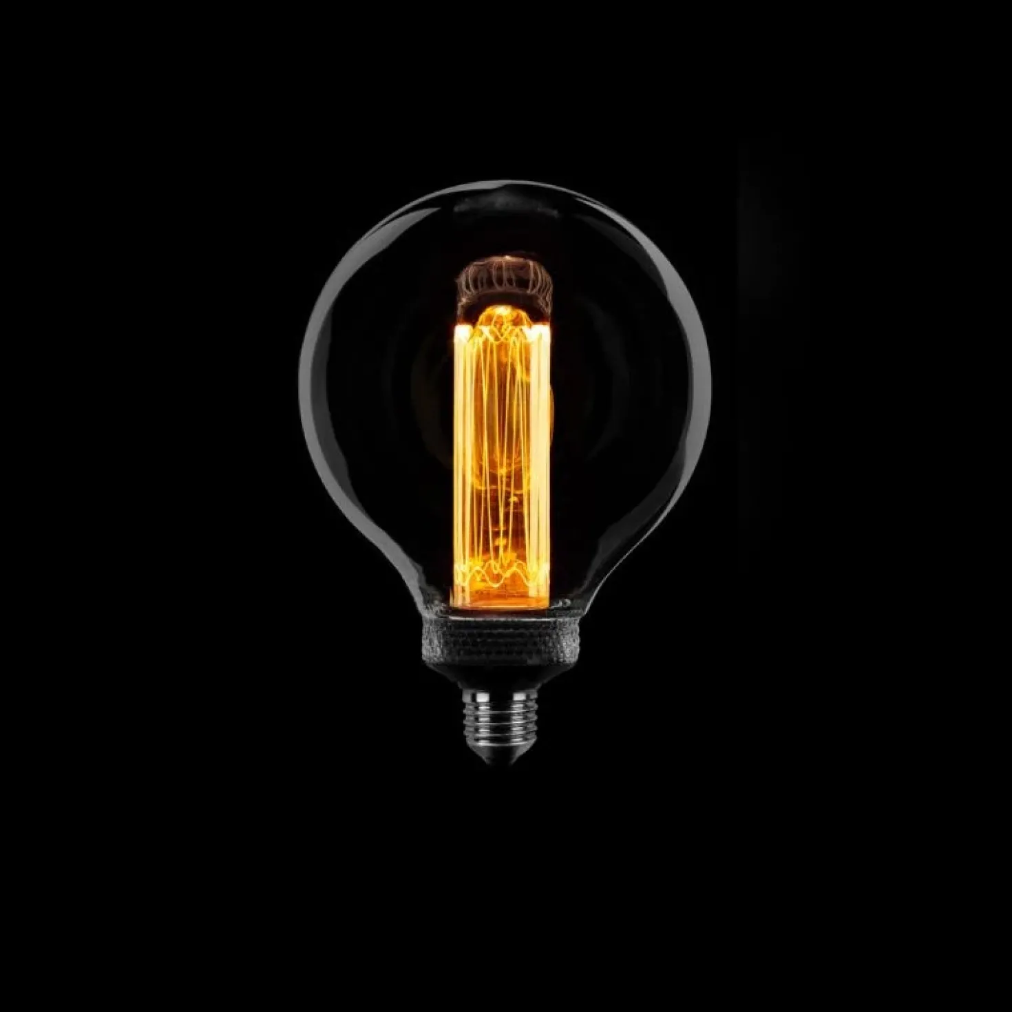 Led lamp Kooldraad Rond 12,5cm E27 Smoke 3 standen