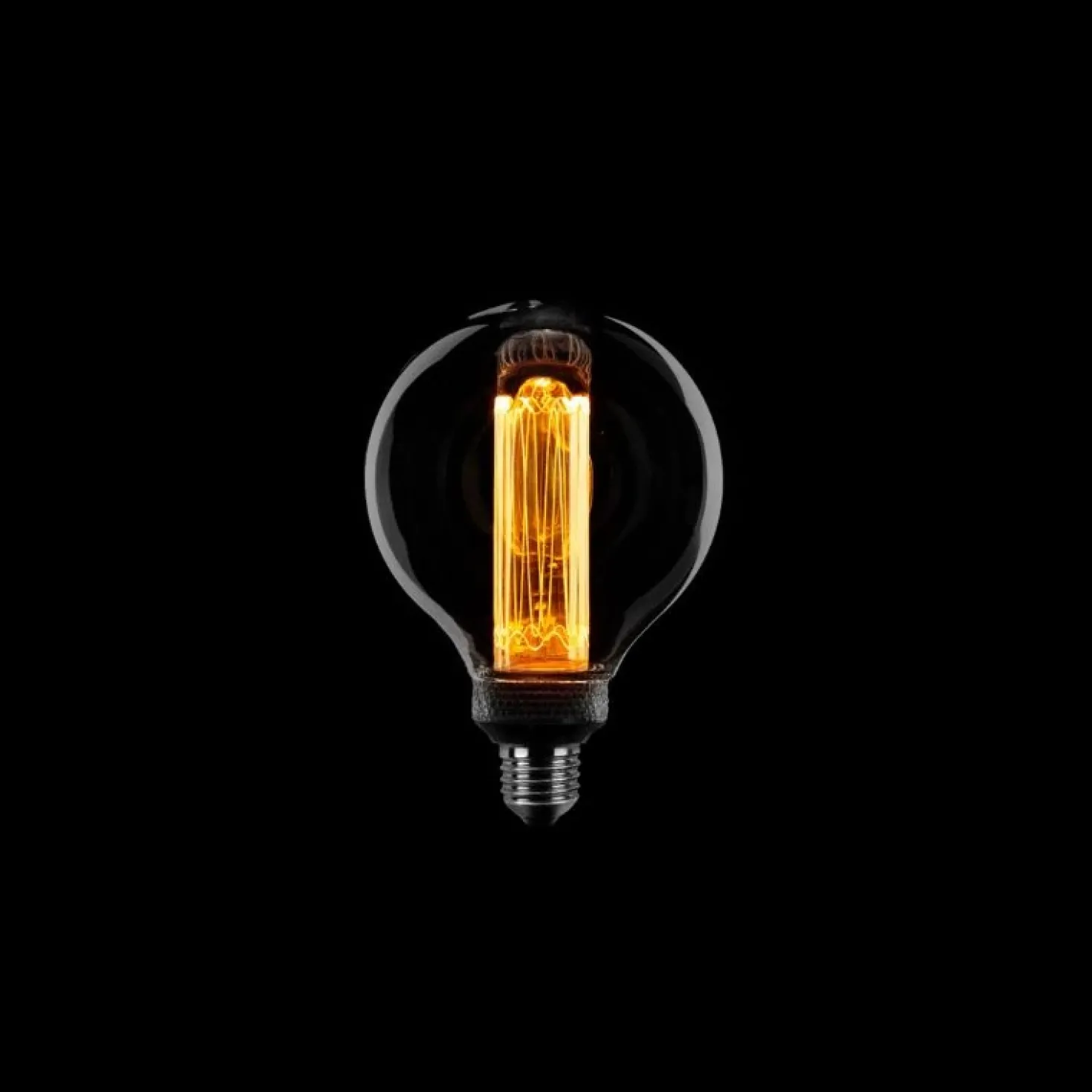 Led lamp Kooldraad Rond 9,5cm E27 Smoke 3 standen