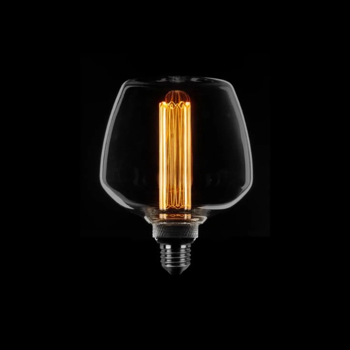 Led lamp Kooldraad Uniek breed 13cm E27 Smoke 3 standen