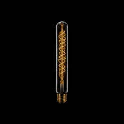 Led lamp spiraal Buis 18,5cm E27 Smoke 3 standen