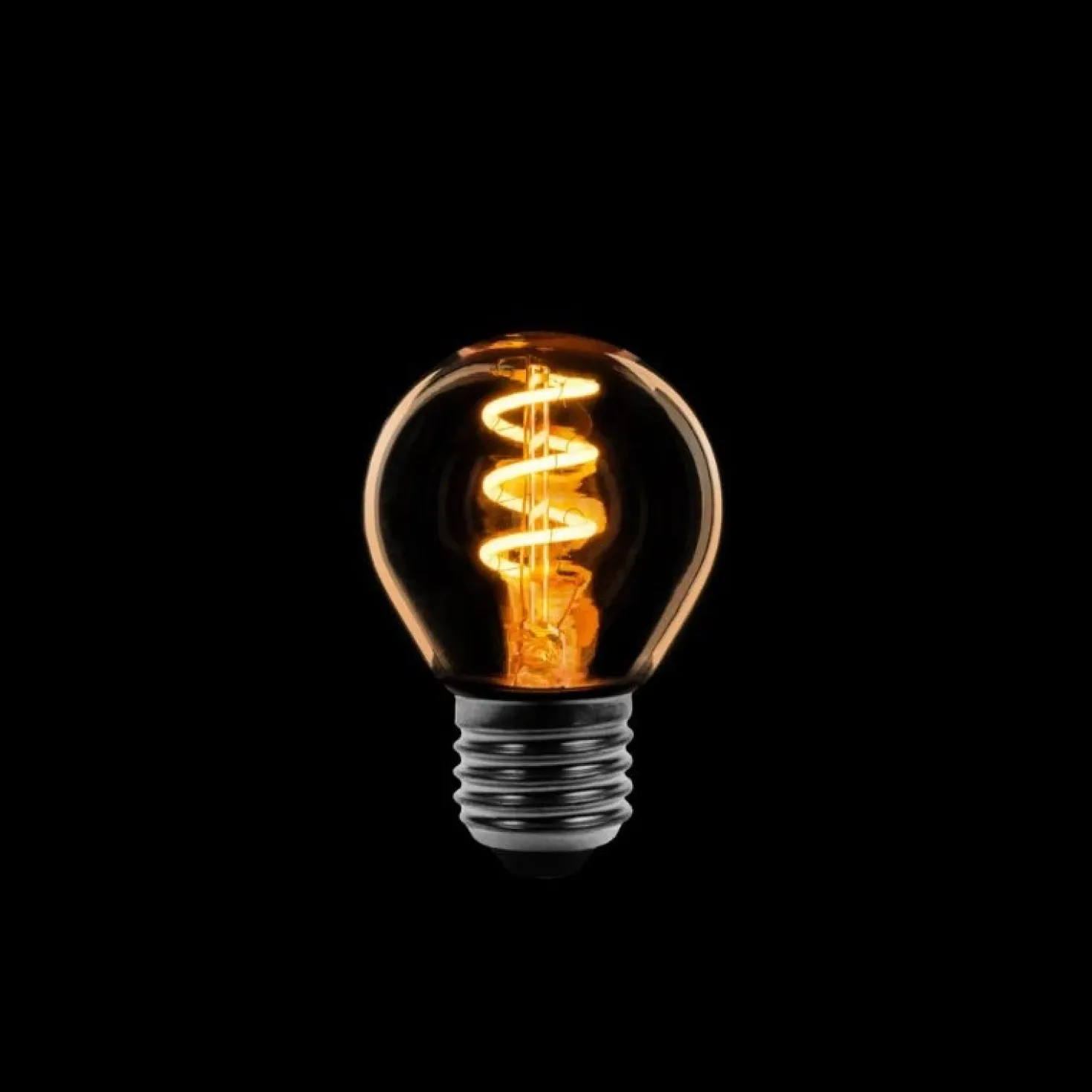Led lamp Spiraal Dimtone 3 standen kogel E27 Gold