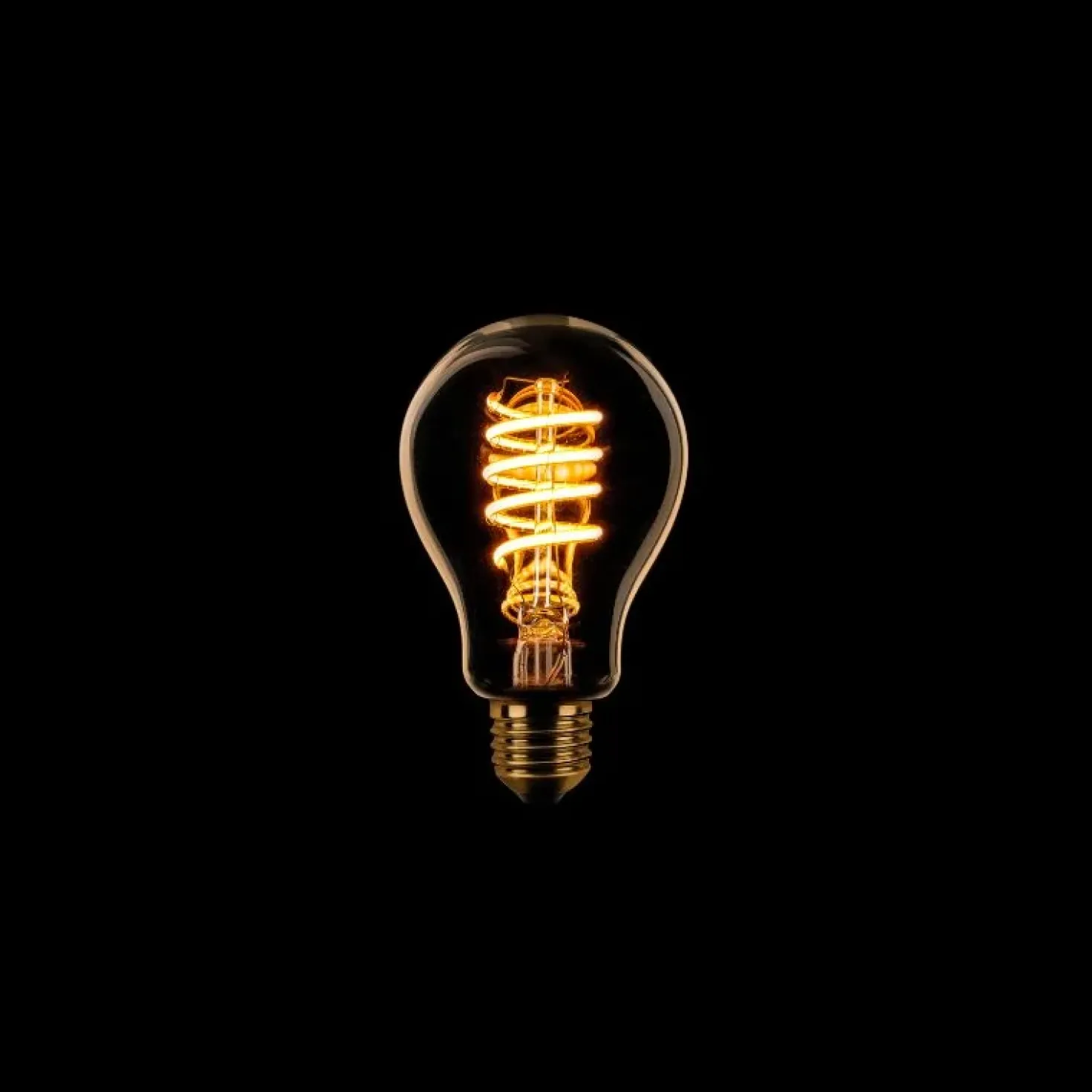 Led lamp Spiraal Dimtone 3 standen peer E27 Gold