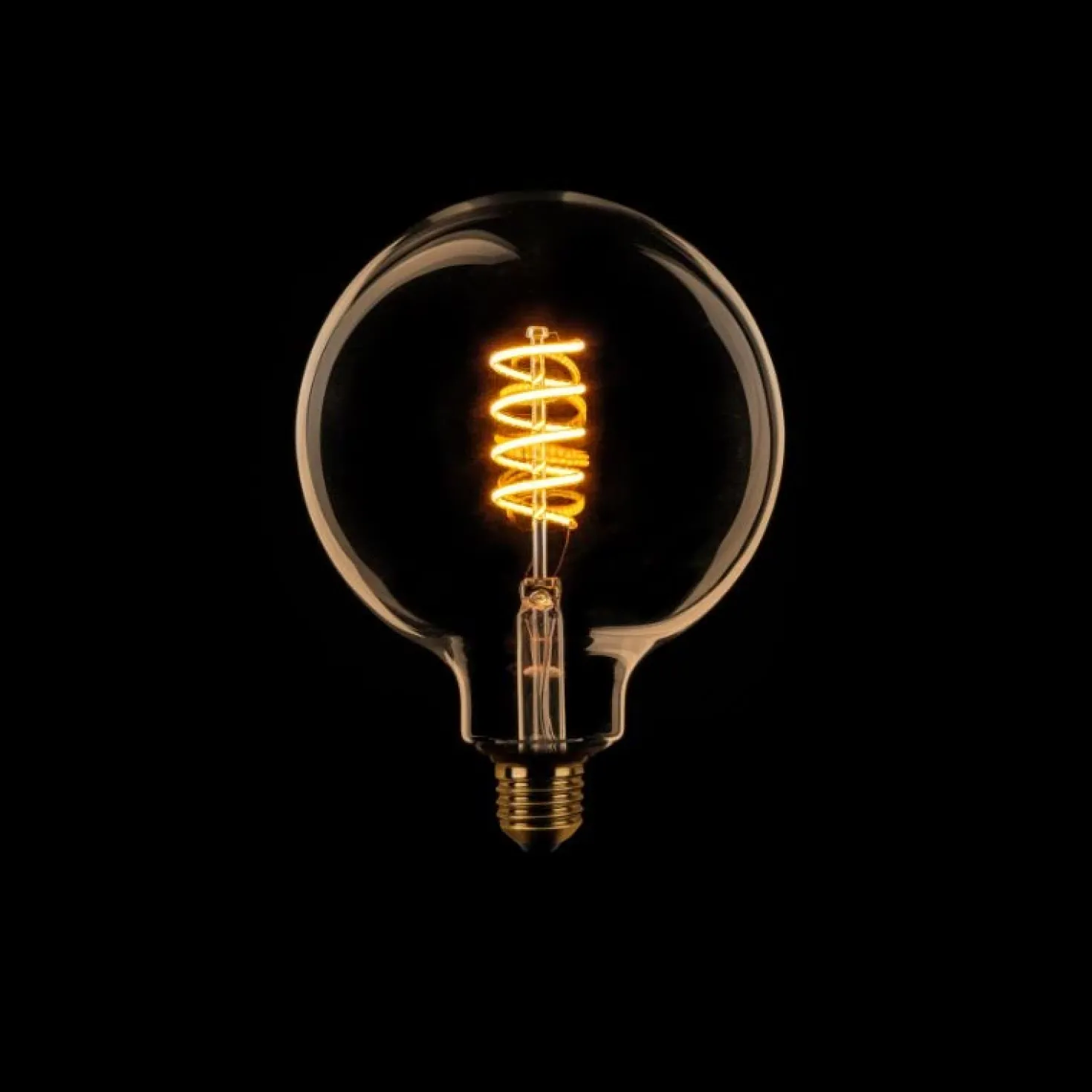 Led lamp Spiraal Dimtone 3 standen rond E27 12,5cm Gold