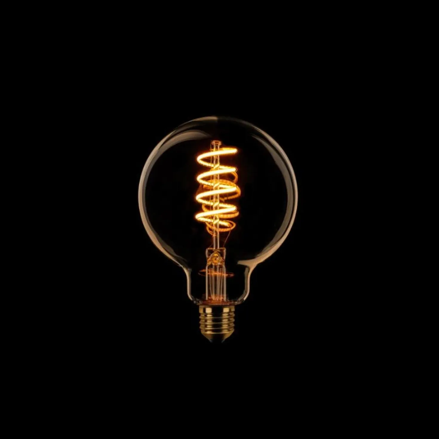 Led lamp Spiraal Dimtone 3 standen rond E27 9,5cm Gold