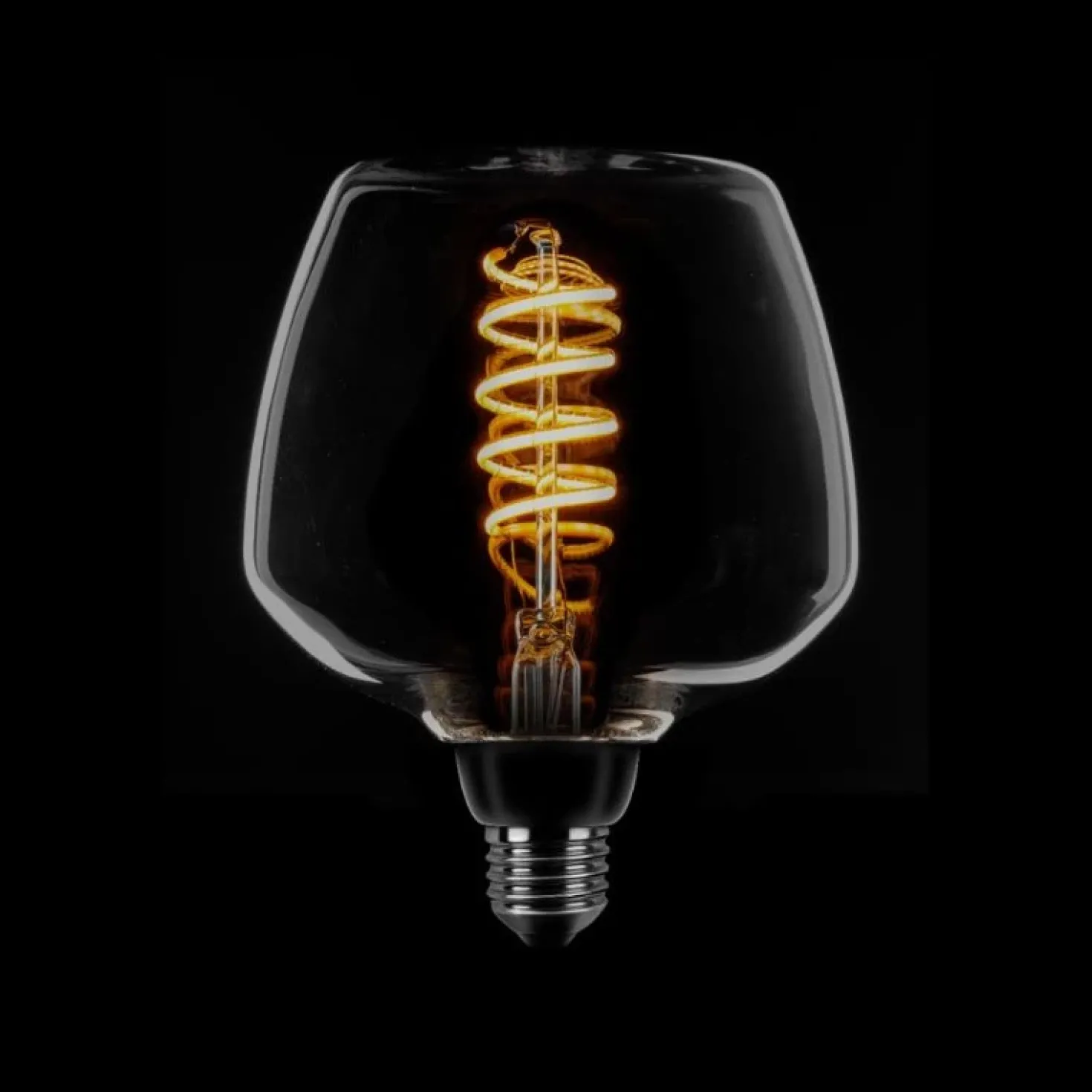 Led lamp Spiraal Dimtone Uniek breed E27 Smoke