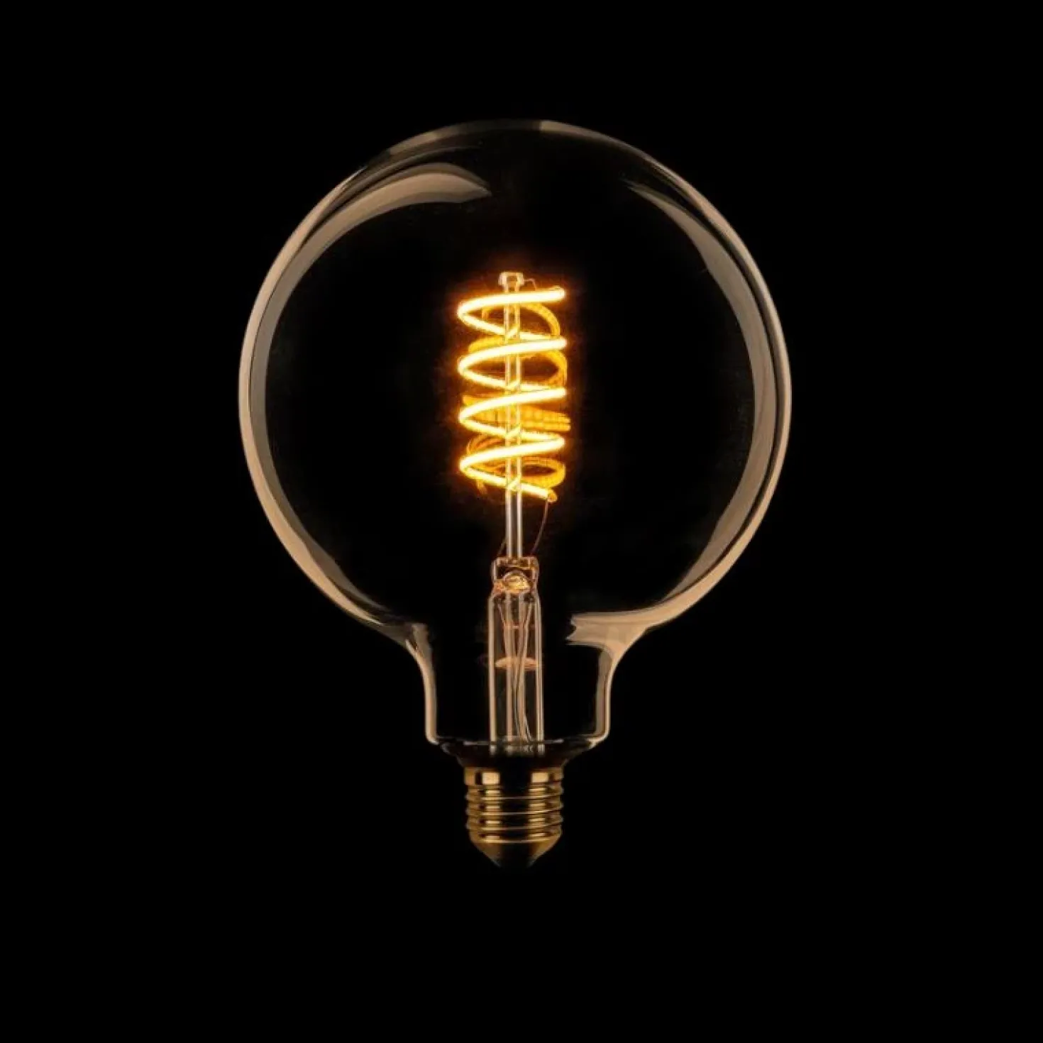 Led lamp Spiraal Rond 12,5cm E27 Gold