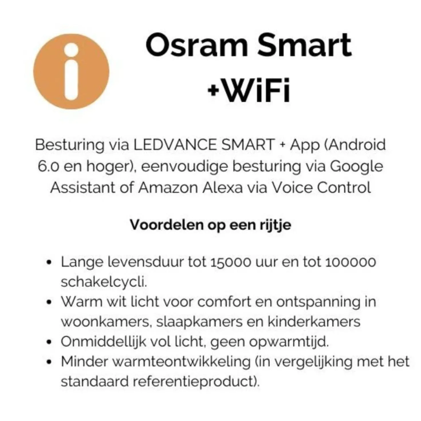 Led lamp Standaard Osram Smart+WiFi A60 2700K