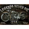 Legends Never Die - metalen bord