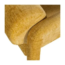 Lenny Fauteuil grove textuur goud/geel