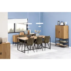 Lexora Wandkast Eiken lichtbruin 80cm