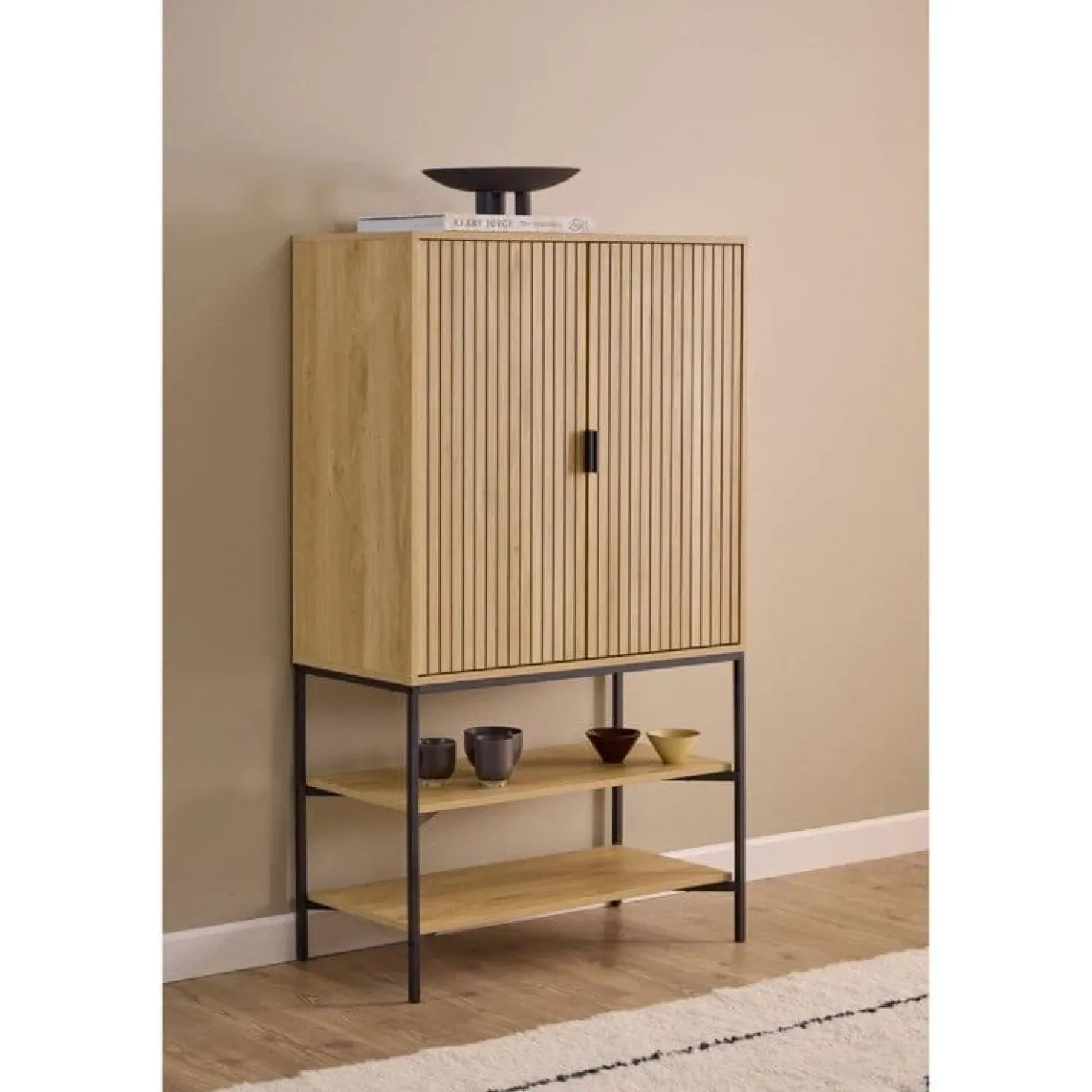 Lexora Wandkast licht Eiken 80cm