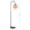 Liam 1-lichts Vloerlamp Amber glas