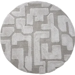 Liana vloerkleed Beige Rond 160x160cm
