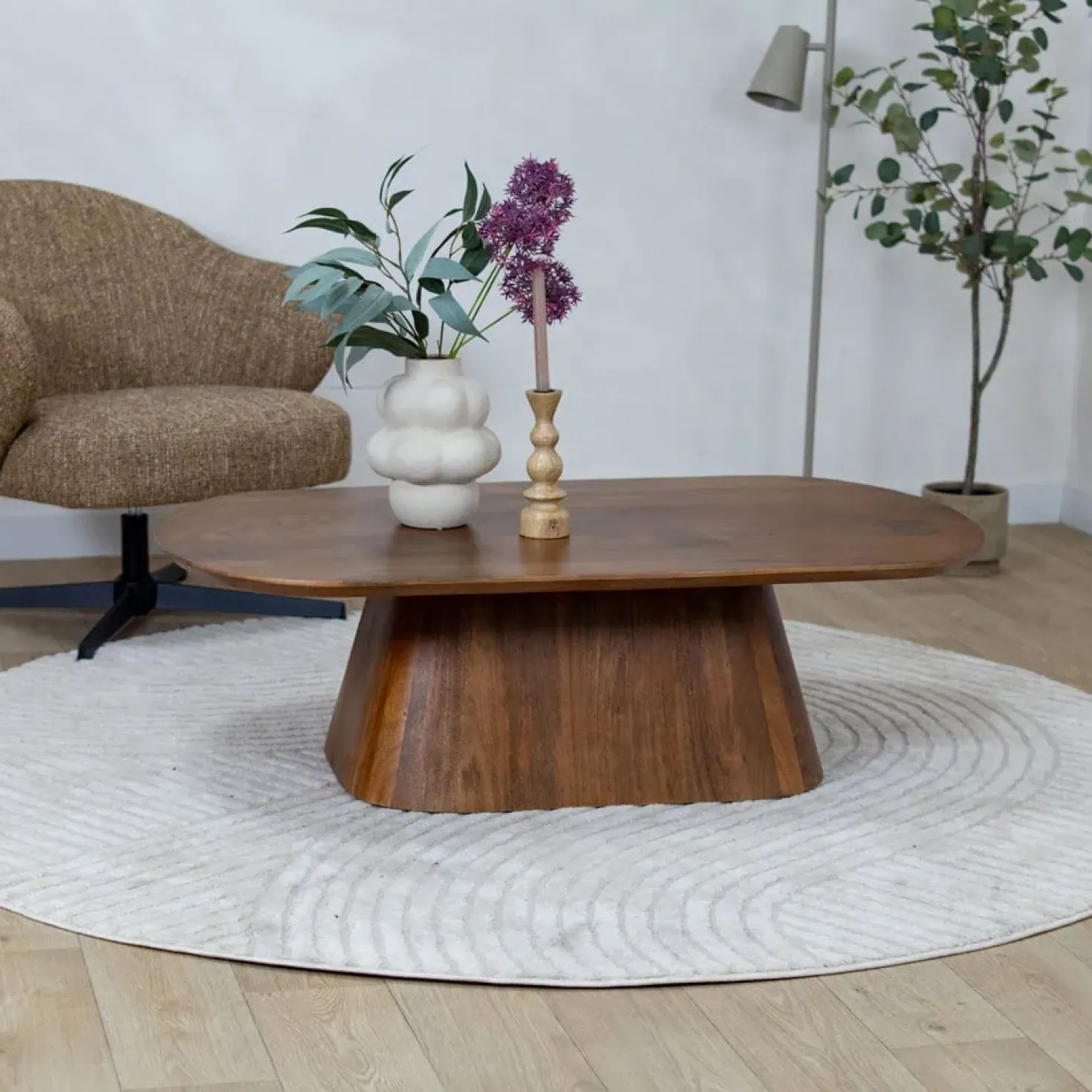 Lin Salontafel espresso Deens Ovaal 120cm