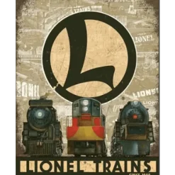 Lionel Trains Since 1900 - metalen bord