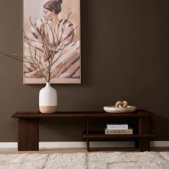 Liora Tv meubel bruin Mangohout 160 cm