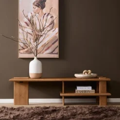 Liora Tv meubel naturel Mangohout 160 cm