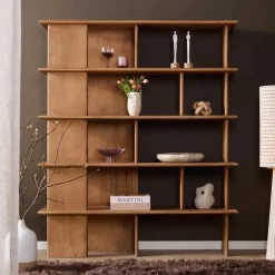 Liora Wandkast naturel Mangohout 150 cm