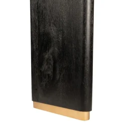 Lior Eettafel Zwart Goudpoot 240cm