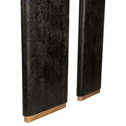 Lior Eettafel Zwart Goudpoot 280cm