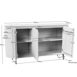 Livia Dressoir Zand 165cm