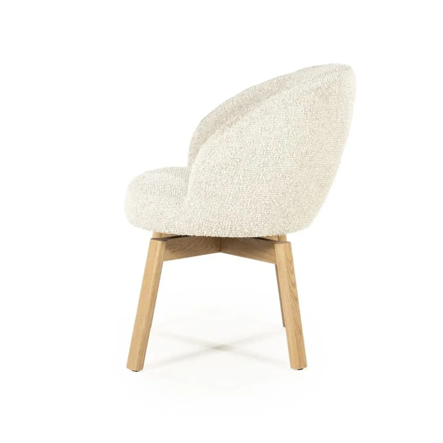 Livia Eetkamerstoel Beige stof