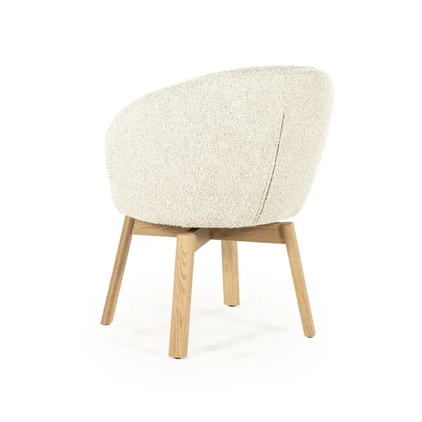 Livia Eetkamerstoel Beige stof