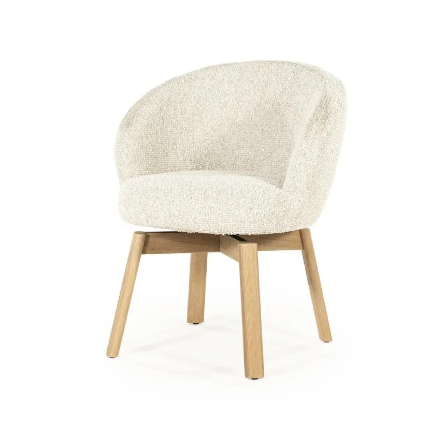 Livia Eetkamerstoel Beige stof