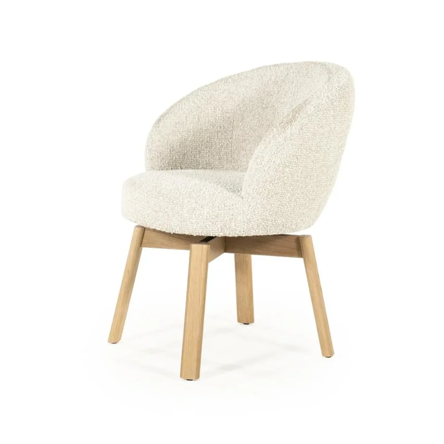 Livia Eetkamerstoel Beige stof