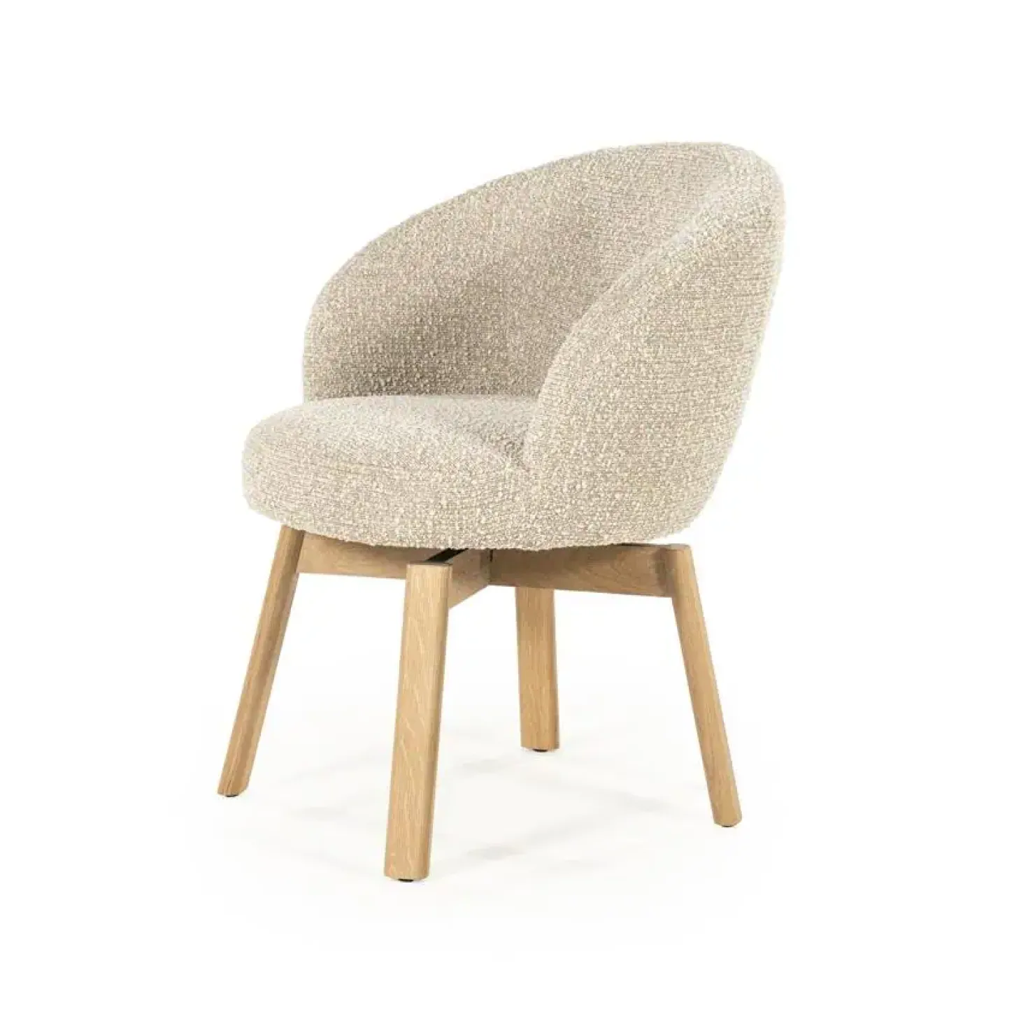 Livia Eetkamerstoel Taupe stof