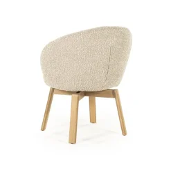 Livia Eetkamerstoel Taupe stof