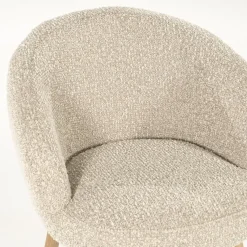 Livia Eetkamerstoel Taupe stof