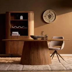 Livia Eettafel Ovaal Naturel 240cm