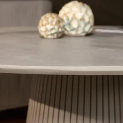 Livia Eettafel Rond Taupe 150cm
