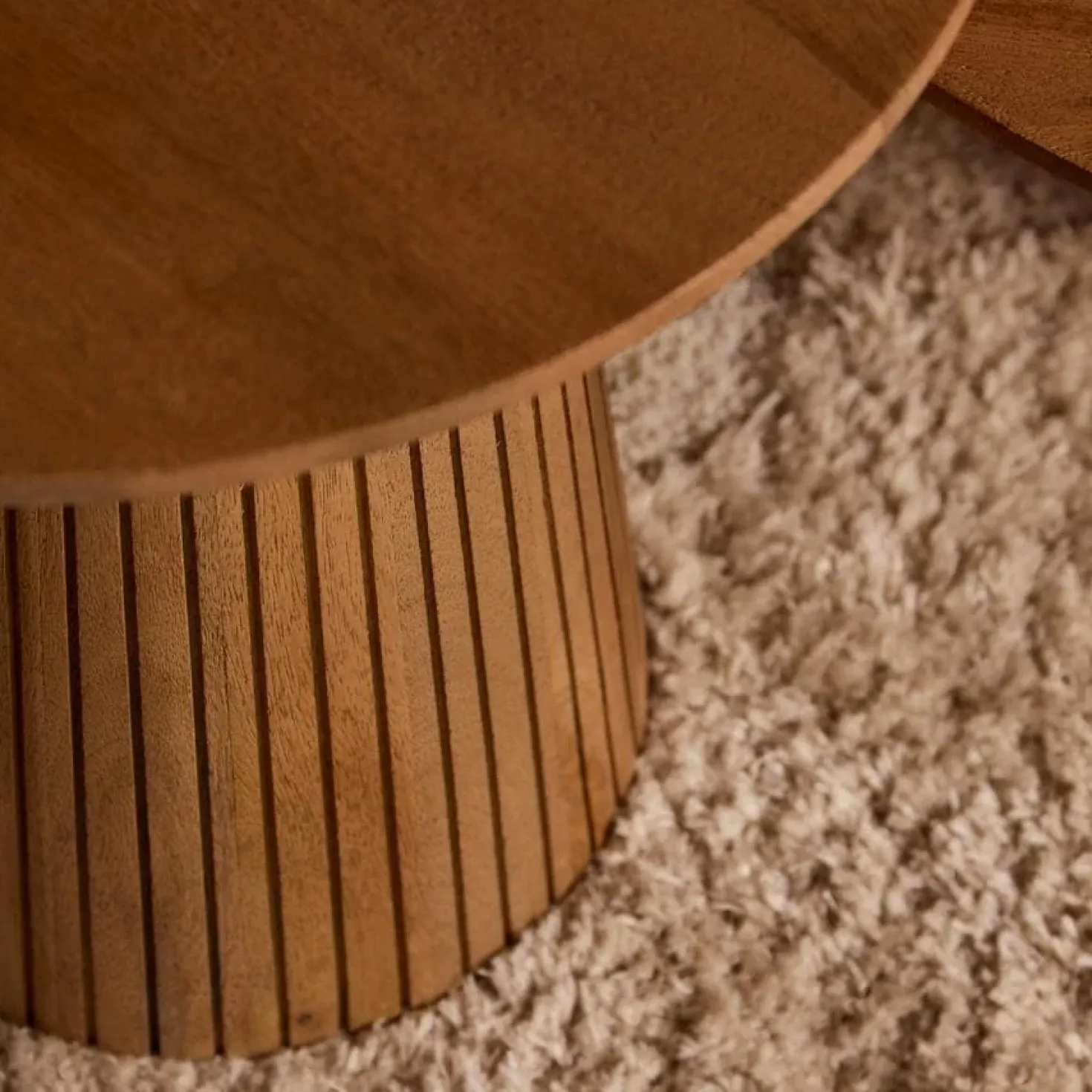 Livia Salontafel Rond Naturel 80cm