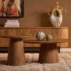 Livia Salontafel Rond Naturel 80cm