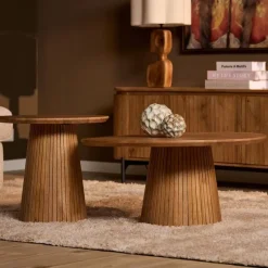 Livia Salontafel Rond Naturel 80cm