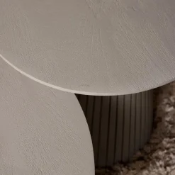 Livia Salontafel Rond Taupe 50cm