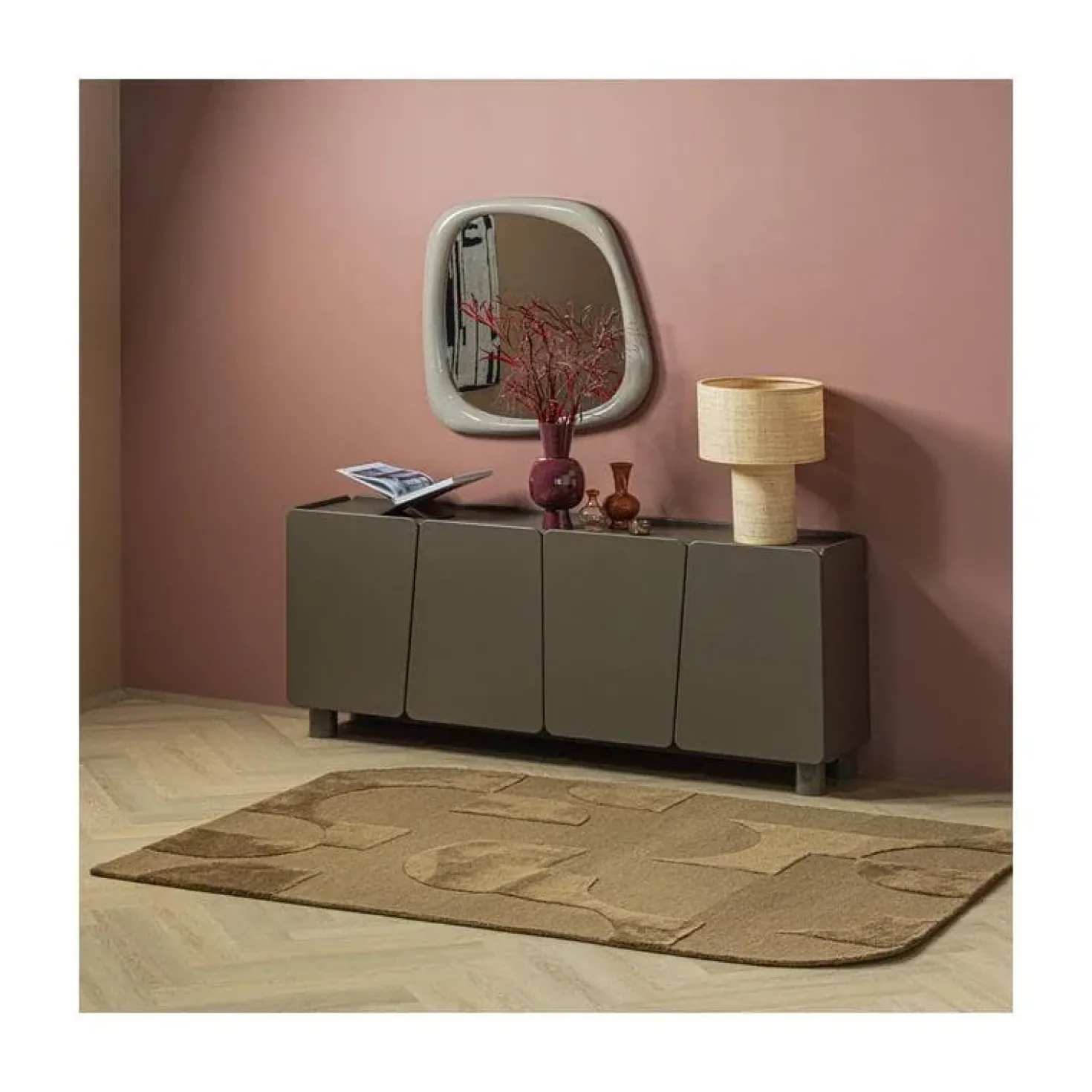 Livo Vloerkleed Bruin 170x240cm
