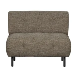 Lloyd Fauteuil grof geweven donkerbruin melange