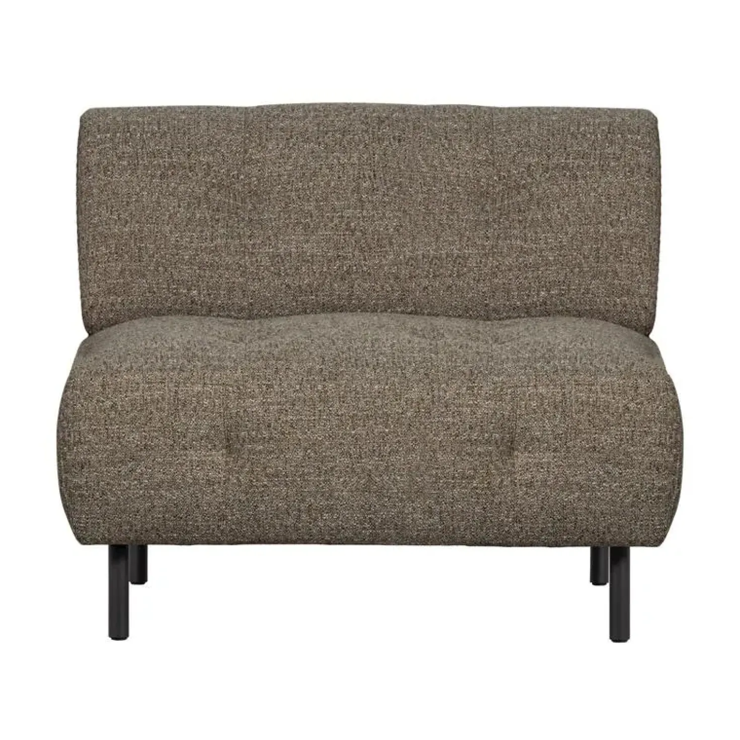 Lloyd Fauteuil grof geweven donkerbruin melange