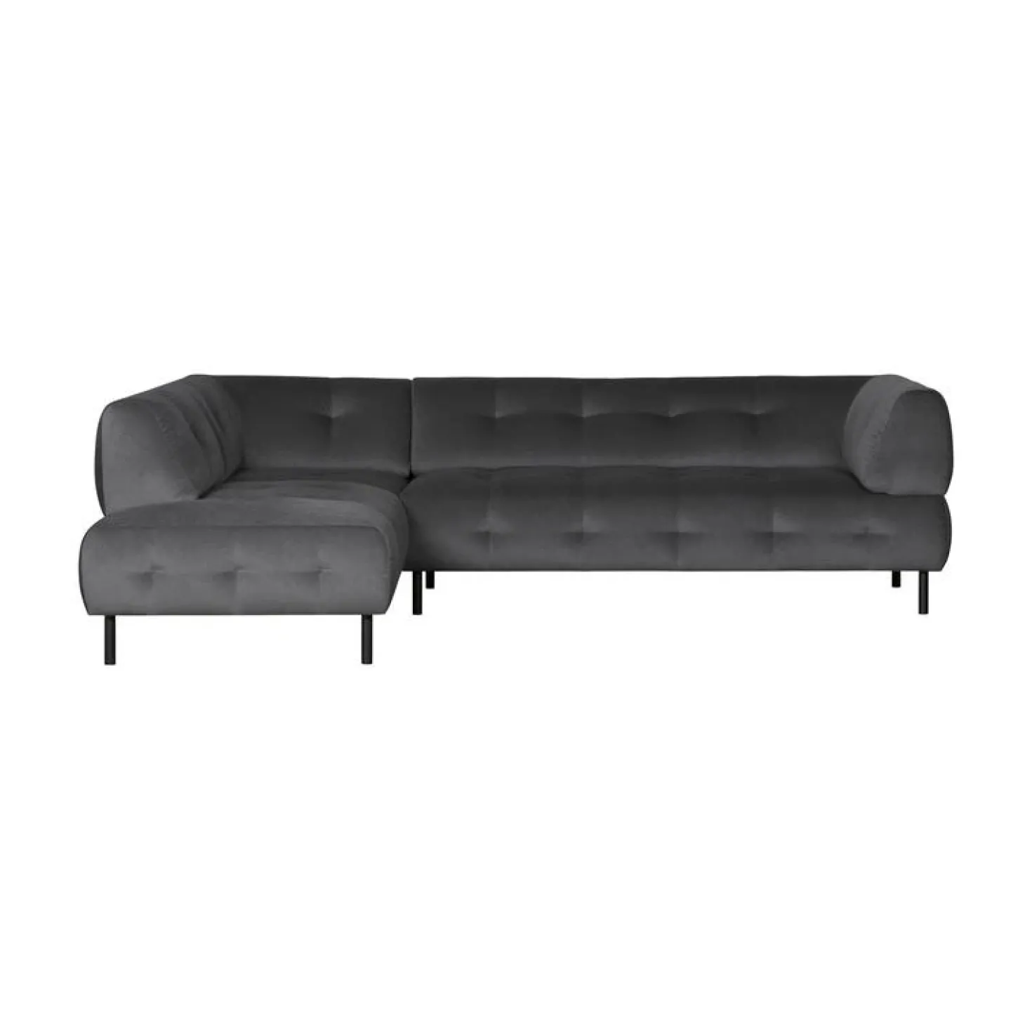 Lloyd Hoekbank links velvet cast iron