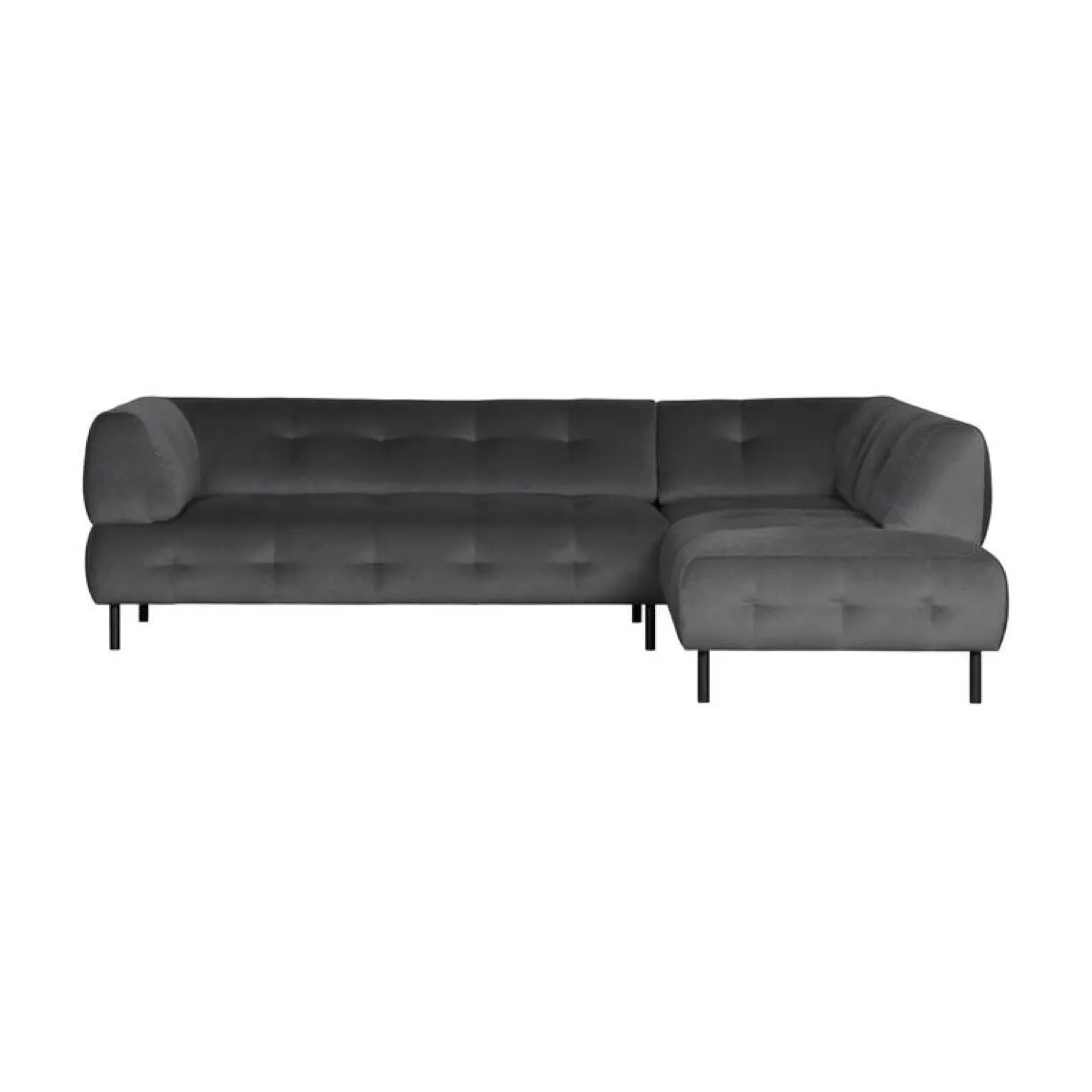 Lloyd Hoekbank rechts velvet cast iron