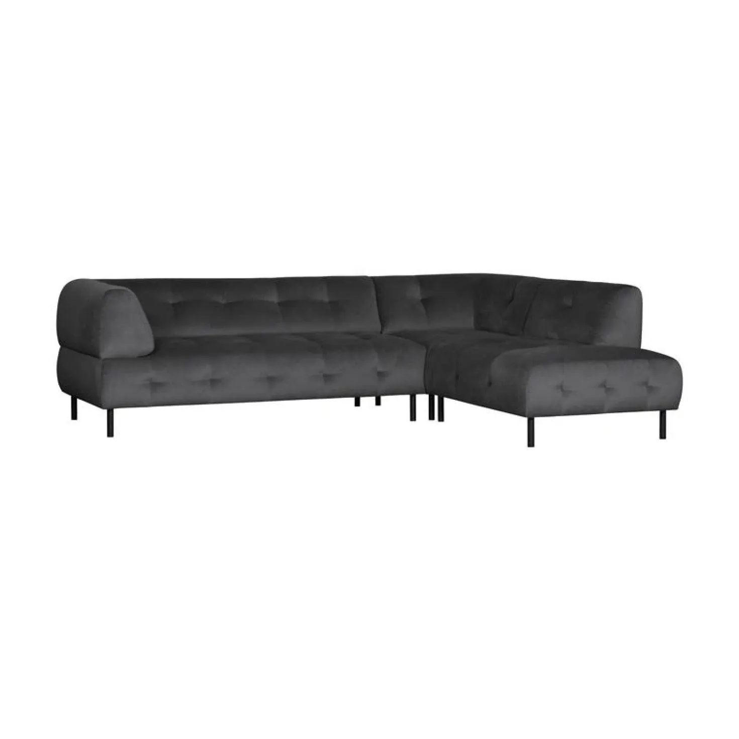 Lloyd Hoekbank rechts velvet cast iron
