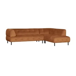 Lloyd Hoekbank rechts velvet kaneel