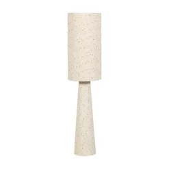 Loft 2-lichts Vloerlamp metaal/bouclé naturel met stippen
