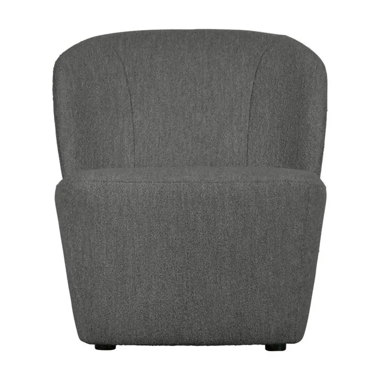 Lofty Fauteuil bouclé staalgrijs