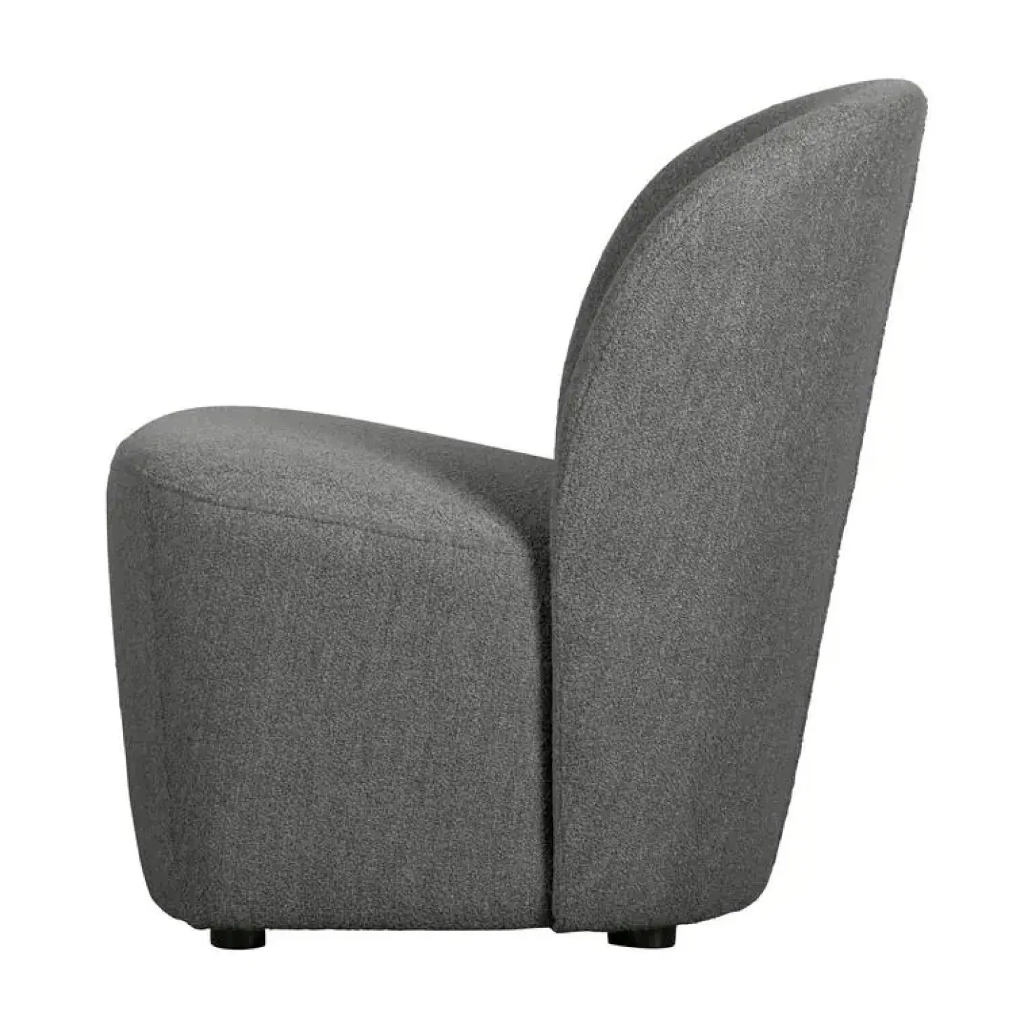 Lofty Fauteuil bouclé staalgrijs