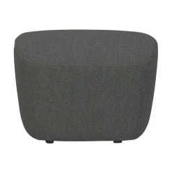 Lofty Hocker bouclé staalgrijs
